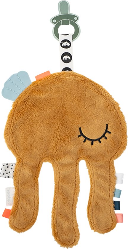 Done by Deer Jelly Knuffeldoekje Mustard van Done by Deer