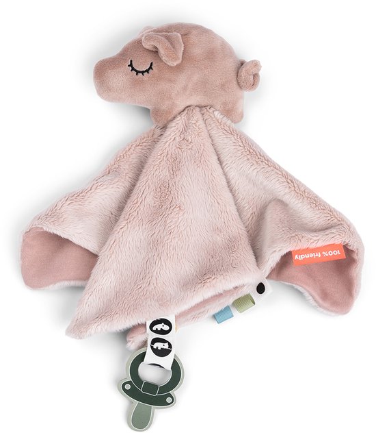 Done By Deer Knuffeldoekje - Tiny Farm - Pigee Powder van Merkloos