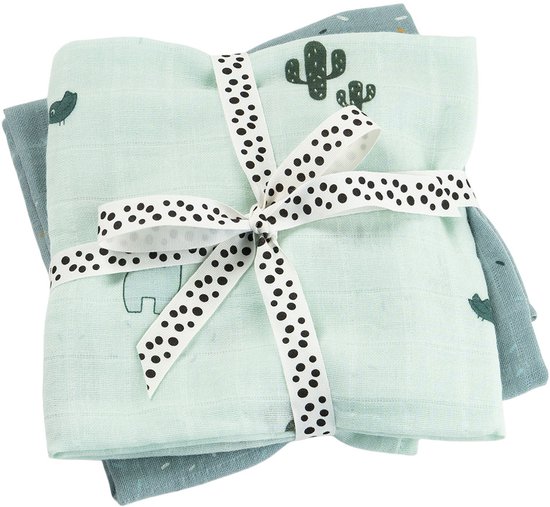 Done By Deer Lalee Hydrofiel Luiers - 2 Stuks - Blue van Merkloos