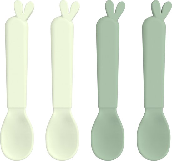 Done By Deer Lalee Lepel Set Green 4 Stuks van Done by Deer