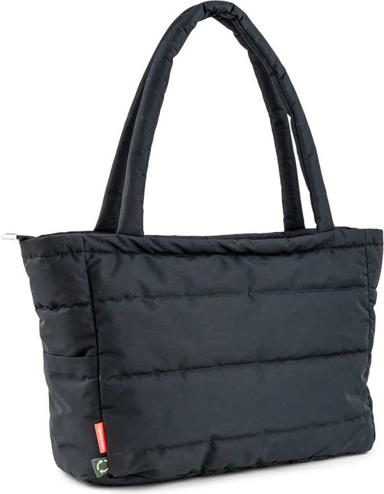 Done by Deer Luiertas Zwart Quilted Tote Bag van Done by Deer