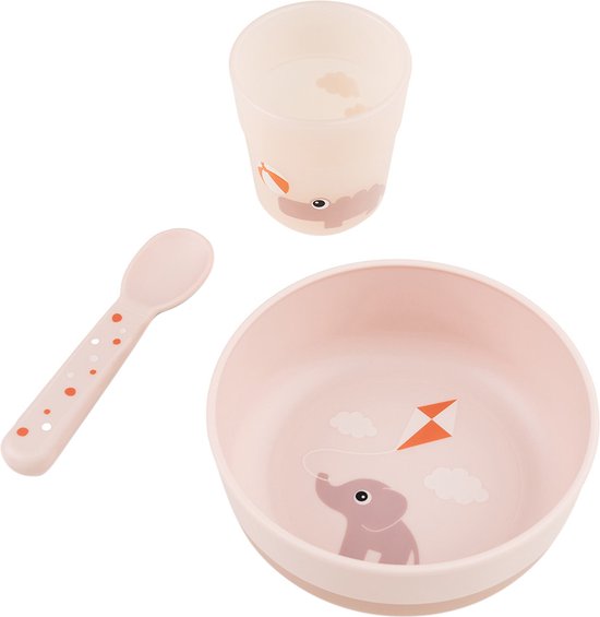 Done By Deer Playground First Meal Set - Powder van Done by Deer