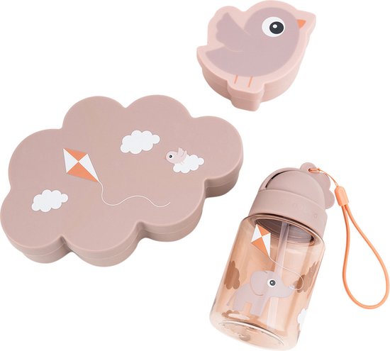 Done By Deer Playground Lunch Set - Powder van Done by Deer