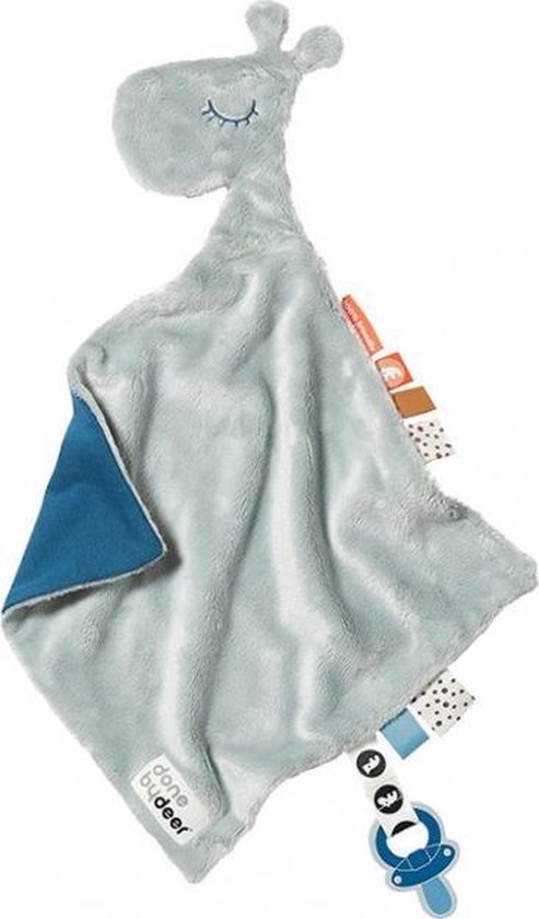 Done by Deer Raffi Knuffeldoekje Blue van Done by Deer