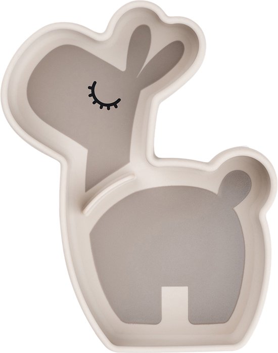 Done By Deer Silicone Stick&Stay Snack Bord Lalee Sand van Done by Deer