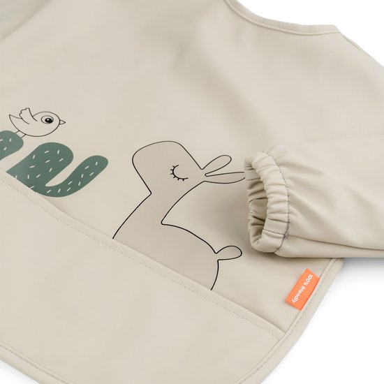 Done by Deer slabbetje met mouwen - Lalee sand van Done by Deer