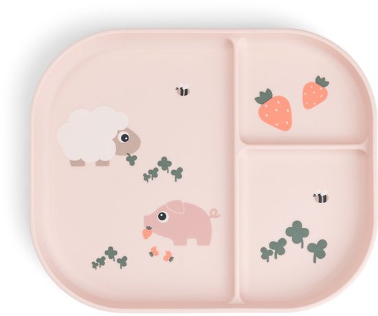 Done By Deer Tiny Farm Vakjes Bord - Powder van Done by Deer
