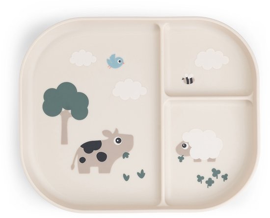 Done By Deer Tiny Farm Vakjes Bord - Sand van Done by Deer