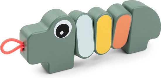 Done By Deer Toy Twist & Turn Croco Green van Done by Deer