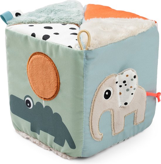 Done By Deer Uitvouwbare Activiteiten Kubus - Deer Friends Colour Mix van Done by Deer