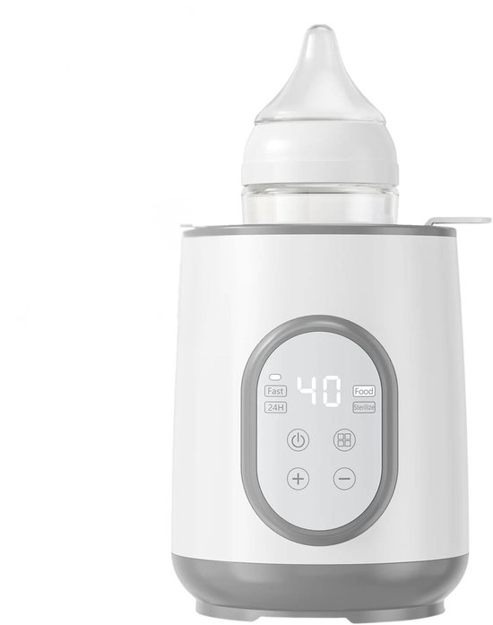 DoneMore® – flessenwarmer – babyflessen sterilisator – multifunctioneel – nauwkeurige temperatuurregeling – 8-in-1 – wit – 28 x 12 x 12 cm – 0,9 kg