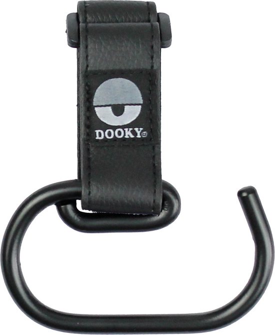 Dooky Buggy/Kinderwagen Haak groot 2 stuks - Zwart van Dooky
