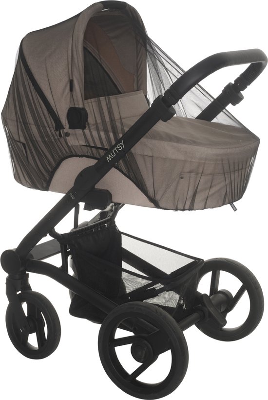 Dooky Insectennet voor de reiswieg - Kinderwagen - Zwart van Merkloos
