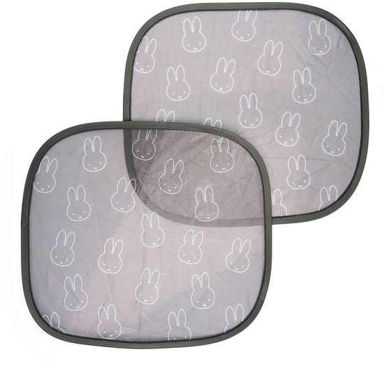 Dooky nijntje Car Window Sunshade – Universeel Zonnescherm Auto – Blokkeert Zonlicht & Warmte – 2 Stuks, Herbruikbaar – 42x39 cm van Merkloos