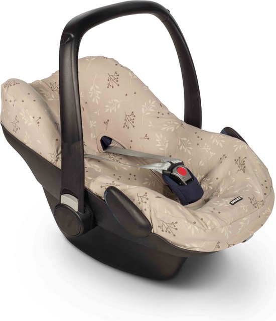 Dooky Seat Cover 0+ Autostoelhoes - Romantic Leaves Beige van Dooky
