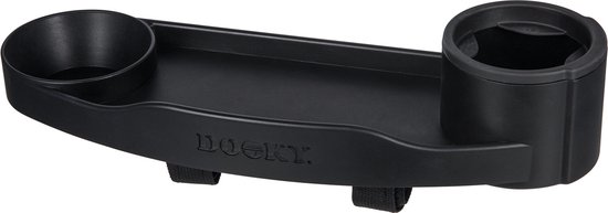 Dooky Stroller Snack & Activity Tray - Eet en speel tray voor de kinderwagen en buggy - Zwart van Merkloos