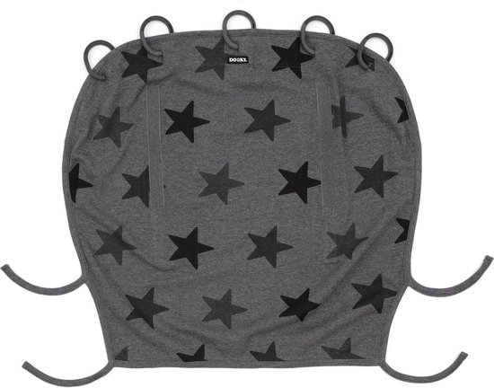 Dooky Universal Cover Zonnescherm Kinderwagen - Grey Stars van Dooky