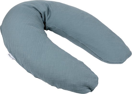 Doomoo Basics Comfy Big - Voedingskussen - Biokatoen - 190cm - Tetra Blue van Doomoo