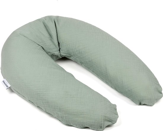 Doomoo Basics Comfy Big - Voedingskussen - Biokatoen - 190cm - Tetra Green van Doomoo