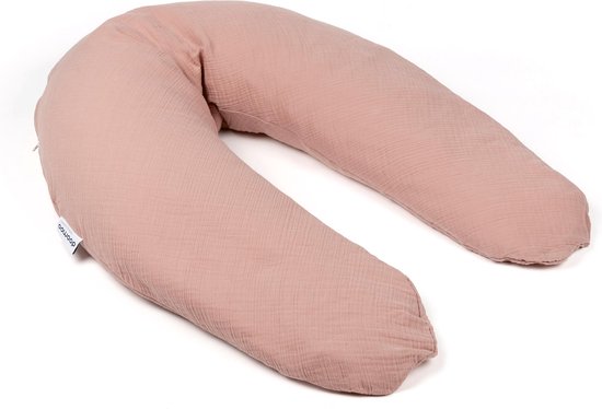 Doomoo Basics Comfy Big - Voedingskussen - Biokatoen - 190cm - Tetra Pink van Doomoo