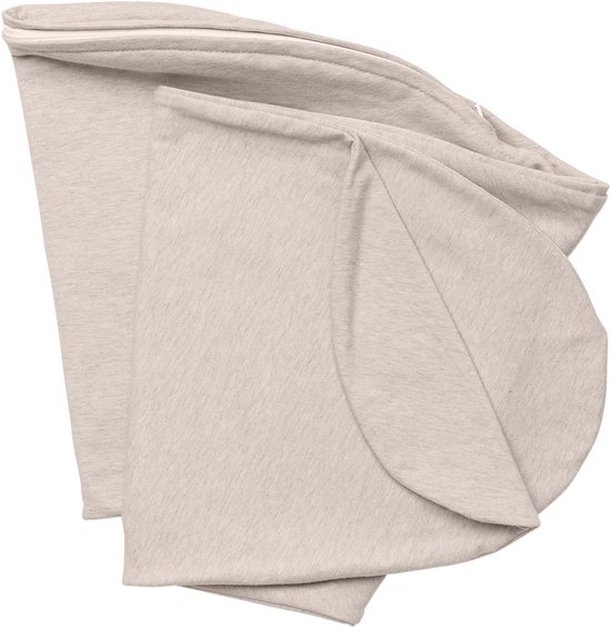 Doomoo Buddy Cover - Hoes voor Voedingskussen Buddy - Biologisch Katoen - 180 cm - Chine Sand van Doomoo