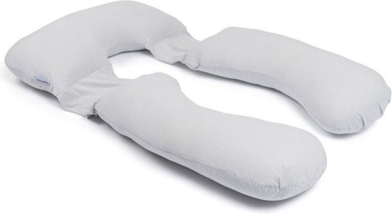 Doomoo Maxxy - XXL Zwangerschapskussen - Premium vezelvulling voor optimale ondersteuning en comfort - Bio katoen - Little Dots Grey van Doomoo