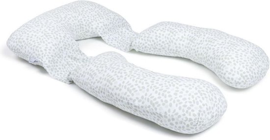 Doomoo Maxxy - XXL Zwangerschapskussen - Premium vezelvulling voor optimale ondersteuning en comfort - Bio katoen - Mini Leaves Green van Doomoo