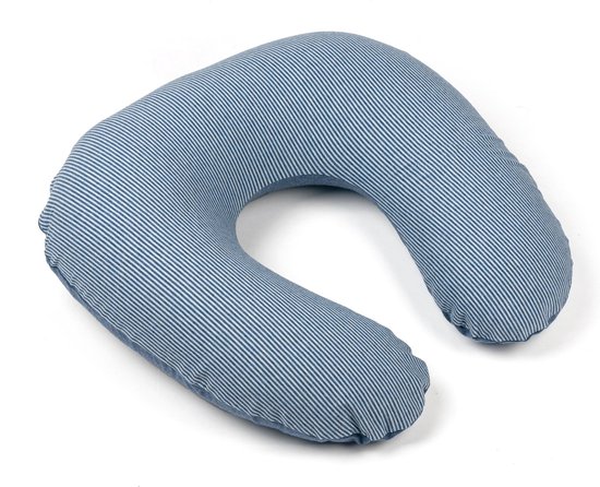 Doomoo Softy - Klein Voedingskussen - Biologisch Katoen - 150 cm - Classic Blue van Doomoo