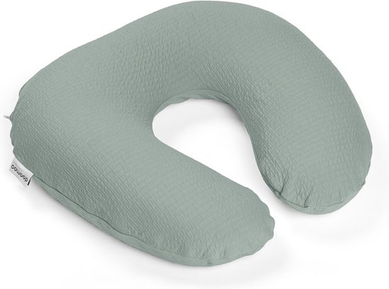 Doomoo Softy - Klein Voedingskussen - Biologisch Katoen - 150cm - Tetra Jersey Green van Doomoo