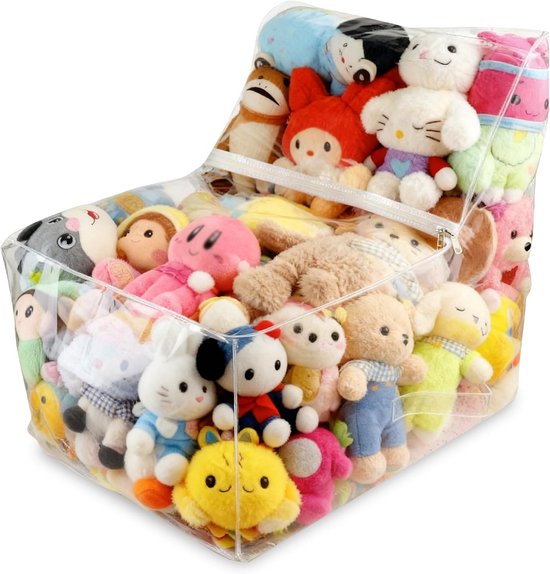 Doorzichtige Opbergstoel met Pluche Vulling voor Kinderkamer van Merkloos