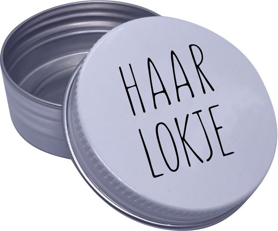 doosje haarlokje - haardoosje - haarblikje - wit - Sproetiz van Sproetiz