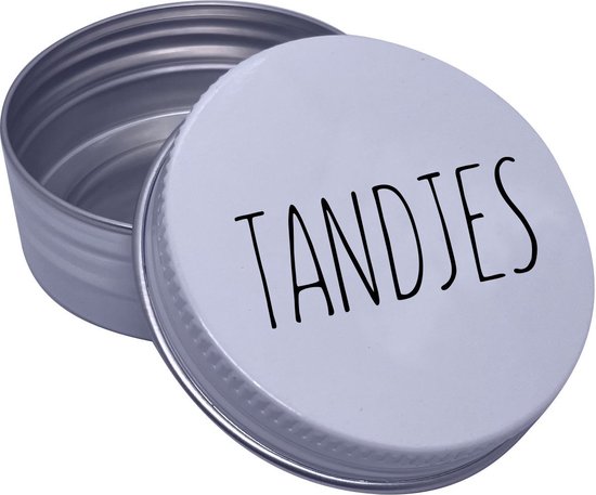 doosje melktandjes - tandendoosje - tandenblikje - wit - Sproetiz van Sproetiz