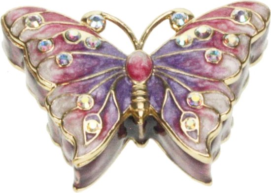 Doosje Vlinder 6x4x2cm van Merkloos