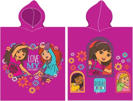Dora Love my friends - poncho - 50 x 115 cm