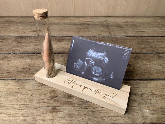 Dotti memory shelf met proefbuis "Wil je mijn meter zijn? van Merkloos