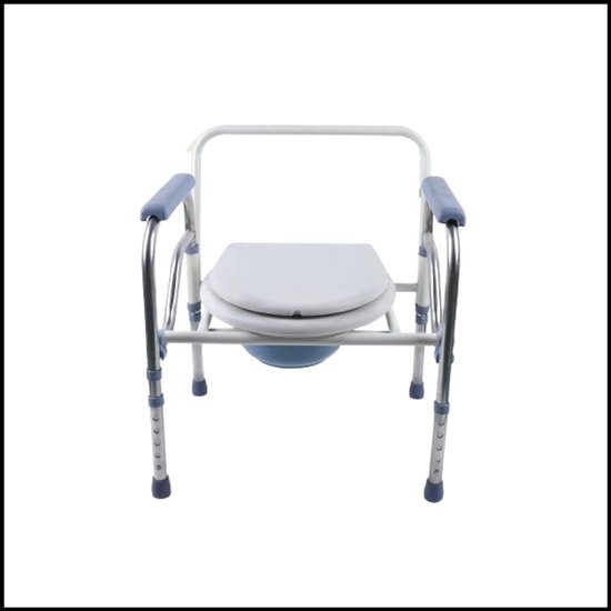 Douche stoel - Toilet stoel – Lichtgewicht Opvouwbaar – Verstelbare Hoogte – Ouderen – Hygiënisch Zitje - Douchestoel - Toiletstoel van Merkloos