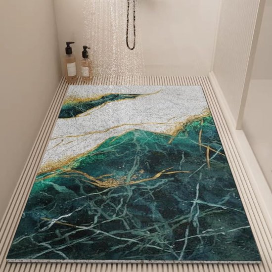Douchemat Antislip - Badmat Comfortabel - Veilig Douchen - Zonder Zuignappen - 50 x 100 cm - Grijs