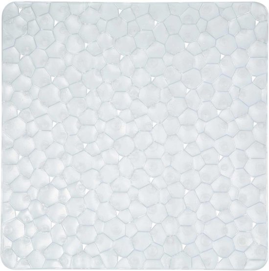Douchemat Antislip - Badmat Veiligheid - Veilig Douchen - Met Zuignappen - 55 x 55 cm - Helder
