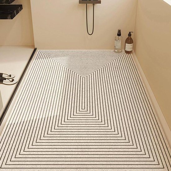 Douchemat - Badmat - Veilig Douchen - Sneldrogend - 90x90 cm - Grijs