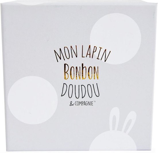 DOUDOU ET COMPAGNIE Lapin - Box pantoffels met rammelaar Taupe 0-6 maanden van Doudou et Compagnie