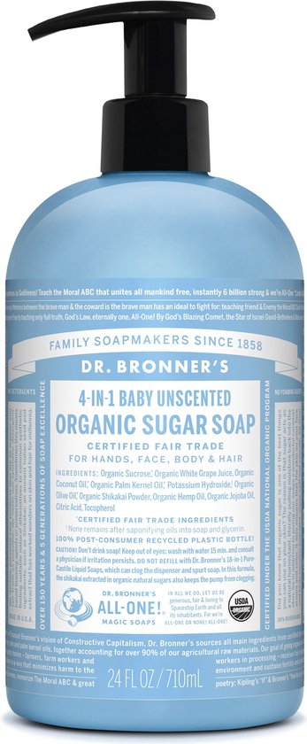 Dr Bronners - shikakai baby mild (710ml) van Dr. Bronner's