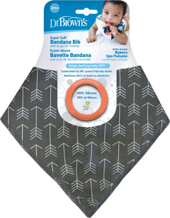 Dr Brown's - Ac 125 Zakdoek - Slabetje Met Bijtring Pijlen van Dr. Brown's