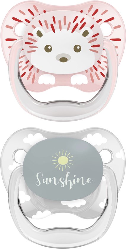 Dr. Brown's Classic Fopspeen - Fase 1 - Roze - 2 stuks van Dr. Brown's