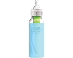 Dr. Brown's Flesbeschermer - Smalle halsfles - 250ml - Blauw van Dr. Brown's