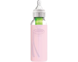 Dr. Brown's Flesbeschermer - Smalle halsfles - 250ml - Roze