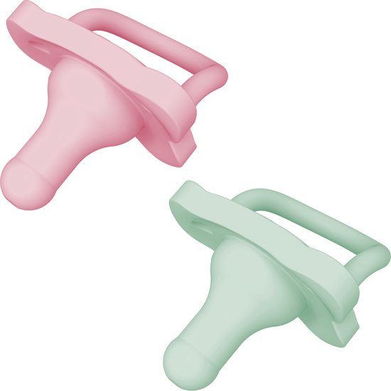 Dr. Brown’s HappyPaci Fopspeen - 0-6 mnd - Roze Groen - 2 stuks van Merkloos