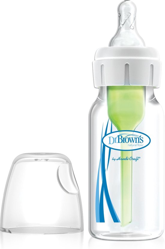 Dr. Brown's Options+ Anti-Colic Babyfles - Smalle halsfles - 120ml van Dr. Brown's