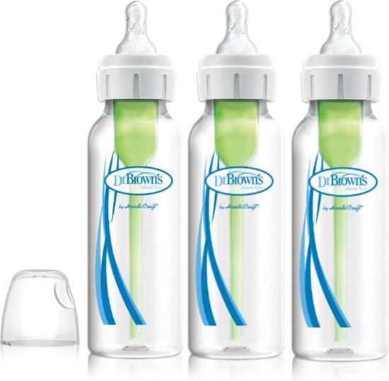 Dr. Brown's Options+ Anti-Colic Babyfles - Smalle halsfles - 250ml - 3 stuks van Dr. Brown's