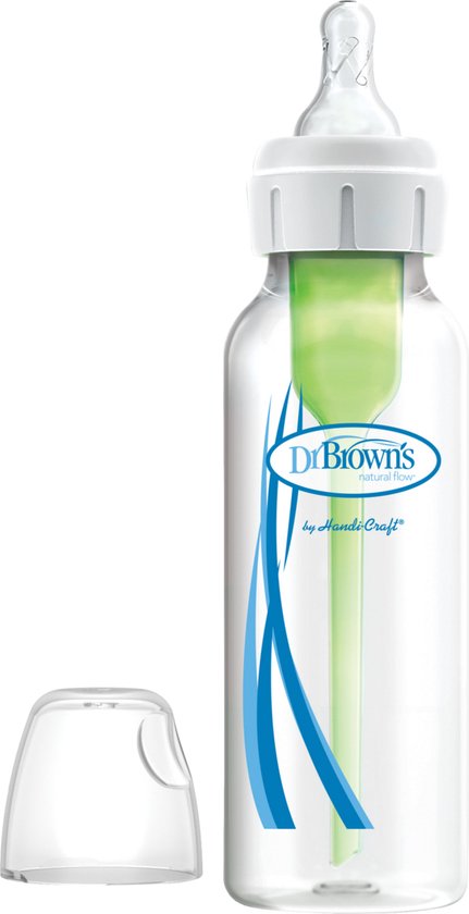 Dr. Brown's Options+ Anti-Colic Babyfles - Smalle halsfles - 250ml van Dr. Brown's