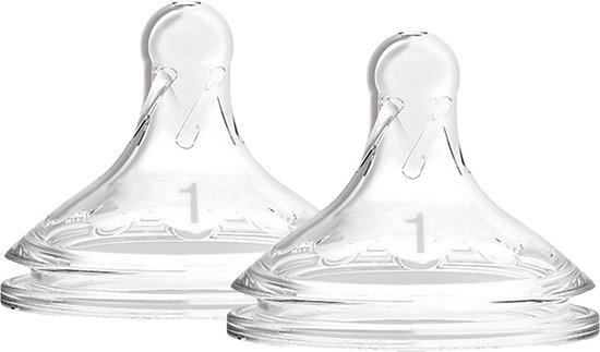 Dr. Brown's Options+ Flesspeen - Fase 1 - Brede halsfles - 2 stuks van Dr. Brown's